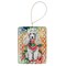 Edge Collections - 2.80" X 0.15" - Multicolor - Poodle Christmas Porcelain Ornament Christmas - 1 Piece